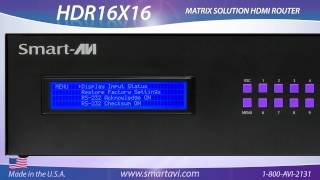 HDR16X16 16-port HDMI Matrix Switch with RS-232, IR, USB and TCP/IP Control