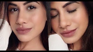 EASY WINTER HOLIDAY GLAM! | NUDE LIP | Malvika Sitlani
