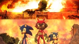 The Sonic Forces trailers but with the Attack On Titan Theme