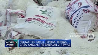 Helikopter Israel Tembaki Warga Gaza Yang Antre Bantuan, 21 Tewas