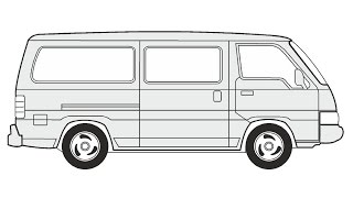 How to Draw a Nissan Urvan / Как нарисовать Nissan Urvan