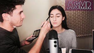 АСМР Брат Делает Мне Макияж / ASMR My Brother Does My Makeup
