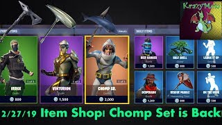 CHOMP SET IS BACK! Fortnite Item Shop 2/27/19!