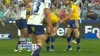 NRL 2011 Round 20 Highlights: Bulldogs V Eels
