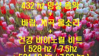암,치매,감기 등 치유음악  432 명상음악 + 물소리 + 건강 파동