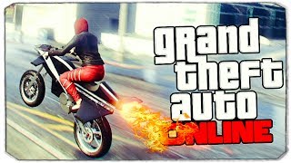 GTA Online: ТРЮКИ НА ЛЕТАЮЩЕМ БАЙКЕ! (OPPRESSOR)
