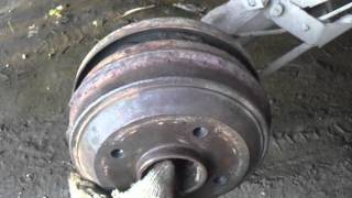 Peugeot 306 снятие тормозного барабана