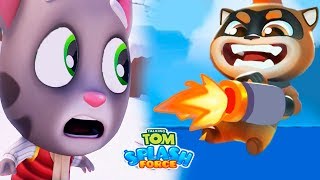 Борьба против енотов игре мой говорящий том всплеск силы. My Talking tom
