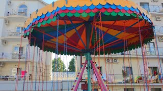 Луна-парк Затока Рута. Синички катаются на карусели. Семейный отель Ruta Family Club Hotel 2020