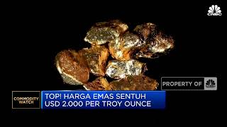 Top! Harga Emas Sentuh USD 2.000 Per Troy Ounce