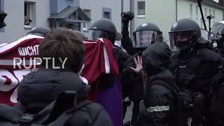 Germany: Antifa scuffle with police during counter-demo in Bavaria