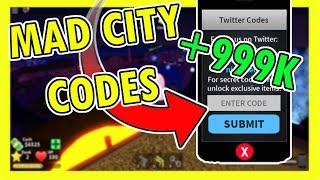 ALL **WORKING** MONEY CODES IN MAD CITY ROBLOX