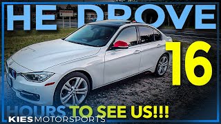He drove so far! ( ...and his F30 BMW left AMAZING ?) #CanadaF30