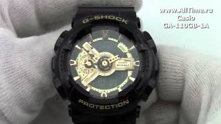 Обзор. Мужские японские наручные часы Casio G-SHOCK GA-110GB-1A