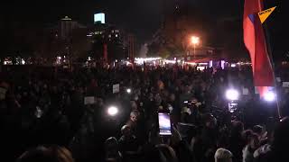 Протесты в Ереване против перемирия в Нагорном Карабахе
