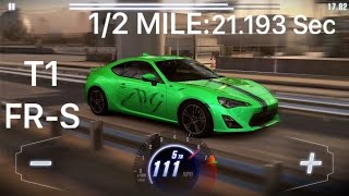 CSR RACING 2 Tune T1 Scion FR-S 1/2 Mile 21.193 Sec