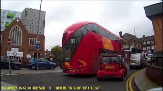 Goodmayes test roundabout  Sign EAST HAM and Dagenham