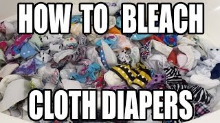 Bleach Soaking Cloth Diapers