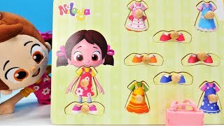 Çocuk oyun videosu. Niloya puzzle ile kıyafet seçiyor
