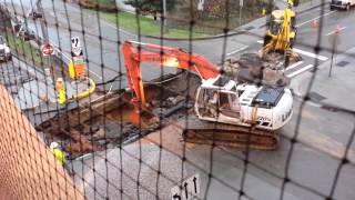 Huge Sink Hole Downtown Knoxville