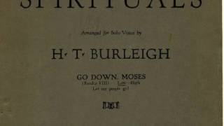 Go Down Moses (Tenor) arranged by Harry T. Burleigh