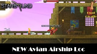STARBOUND - New Avian Airship Location : Glad Giraffe stable