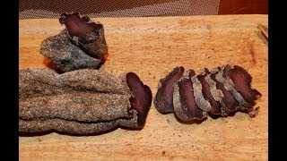 # 23 Как сделать БАСТУРМУ или вяленую ПОЛЕНДВИЦУ из мяса Косули? Рецепт бастурмы.