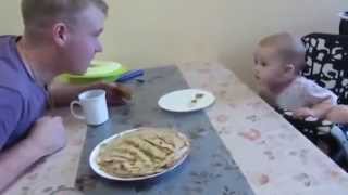 Ребенок ругает отца xD