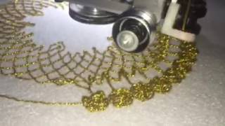 Cording device for computerized embroidery machine