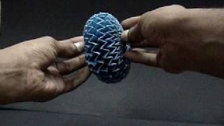 The easiest Origami magic ball 2 الأوريجامى فن طى الورق اليابانى
