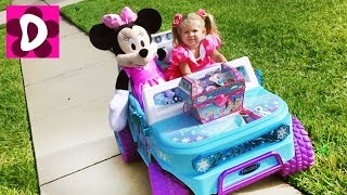 Диана и Минни Маус едут ЗА СОКРОВИЩАМИ Видео для Детей Minnie Mouse toys