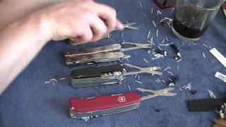 Тест ножниц Victorinox 91/111mm VS Spirit Tool VS Wenger