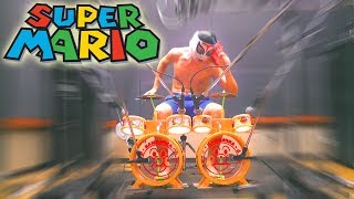 【ツーバスアンパンマンドラム】高速！スーパーマリオ地上BGMメドレー Super Mario - Ground Theme - Toy Drum