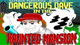 Dangerous Dave in the Haunted Mansion on MS-DOS  - Horror Retrogaming - PC Gameplay