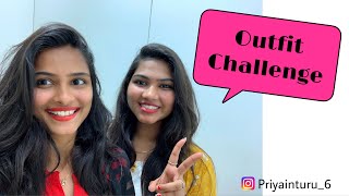 OUTFIT CHALLENGE #1 ||  ME VS SISSY II PRIYA INTURU II