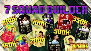 FIFA 19 SQUAD BUILDER 100K 150K 200K 350K 450K 500K 800K SQUAD BUILDER FUT CHAMPIONS FIFA 19