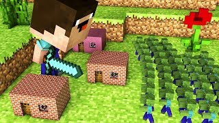 НУБ ПРОТИВ АПОКАЛИПСИС МИНИ ЗОМБИ В МАЙНКРАФТ! КАК ВЫЖИТЬ НУБИКУ MINECRAFT ТРОЛЛИНГ Нуба Мультик Мод