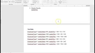 Sample Program - Decision Statements