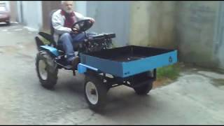 Homemade mini traqtor T 16. თვით ნაკეთი პატარა ტრაქტორი T 16