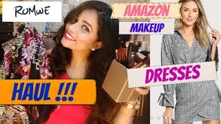 ROMWE & AMAZON HAUL |MAKEUP/DRESSES & CLOTHES |TheLifeSheLoved| Sana K