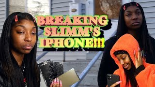 BREAKING GIRLFRIENDS PHONE, THEN BUYING HER THE IPHONE 11 *SHE CRIED* ?