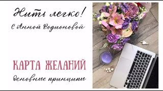 Карта желаний. Принципы визуализации.