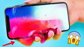 IPHONE X СЛОМАЛСЯ!? ЭКРАН IPHONE X НЕ РАБОТАЕТ!? ЖИДКИЙ IPHONE X ? ИГРУШКА АНТИСТРЕСС С ЛИЗУНОМ !
