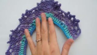 Как связать кайму крючком? How to crochet edging.