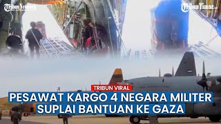 Pesawat Kargo Asal Mesir dan Beberapa Negara Lainnya Jatuhkan Bantuan Kemanusiaan di Gaza