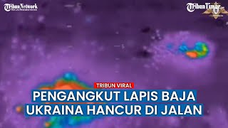 Detik-detik Pengangkut Personel Lapis Baja Ukraina Dihantam Rudal Rusia