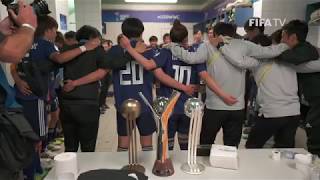 #DareToShine Japan U-20s Women's Dressing Room Celebrations (EXCLUSIVE)