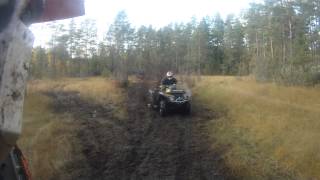 3 can am and 1 polaris