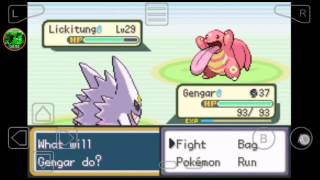 Pokémon super fire red: mega gengar shiny, mega gyrados shiny!!!!!!
