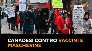 #Canada: manifestanti si radunano contro vaccini e obbligo di mascherine